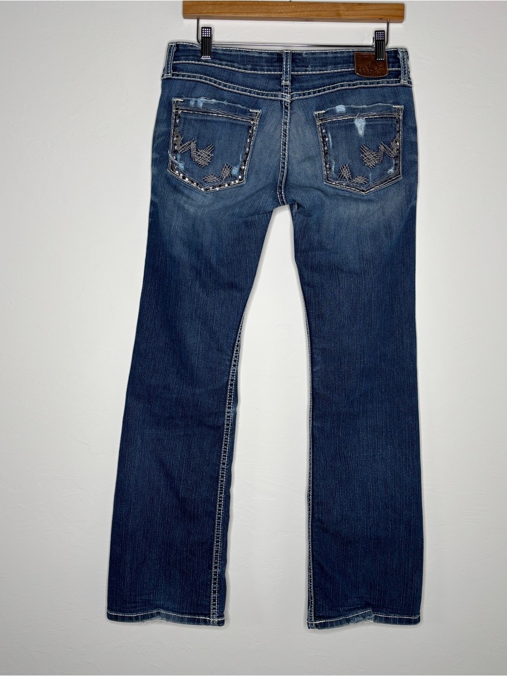 Y2K BKE Stella low bootcut jeans Bling denim sz 28 x 31.5 Coastal Cowgirl Stones